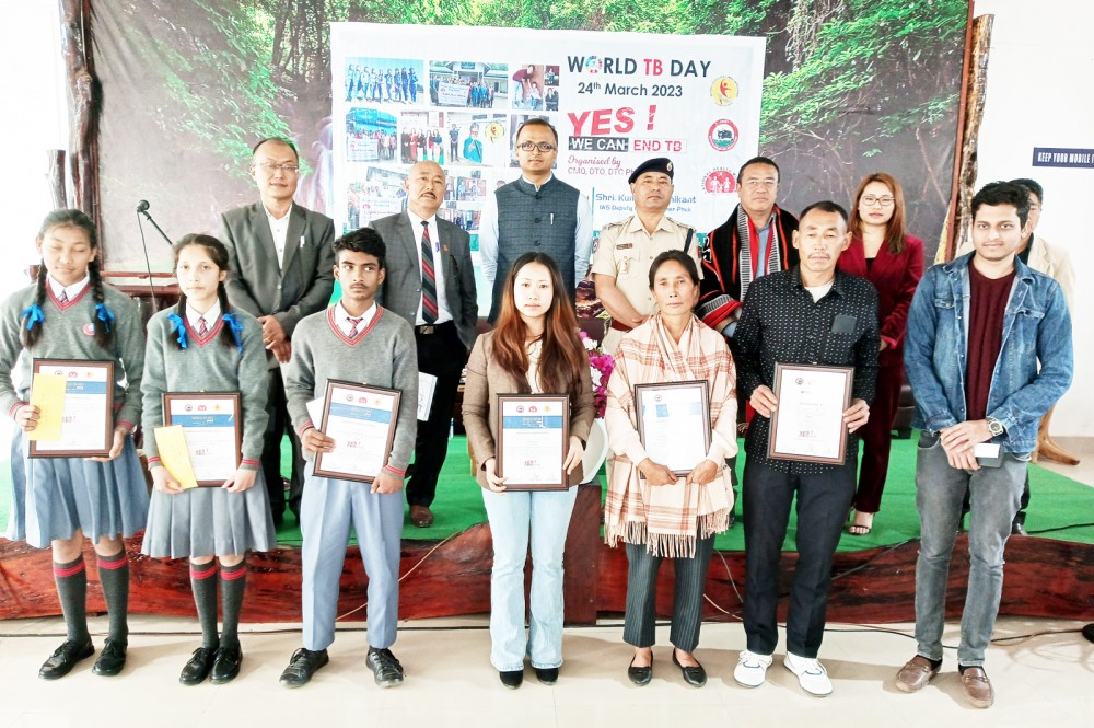 DC & CMO Phek along with participants during the World TB Day in Phek on March 24.
